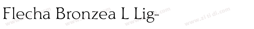 Flecha Bronzea L Lig字体转换 Flecha Bronzea L Lig字体转换